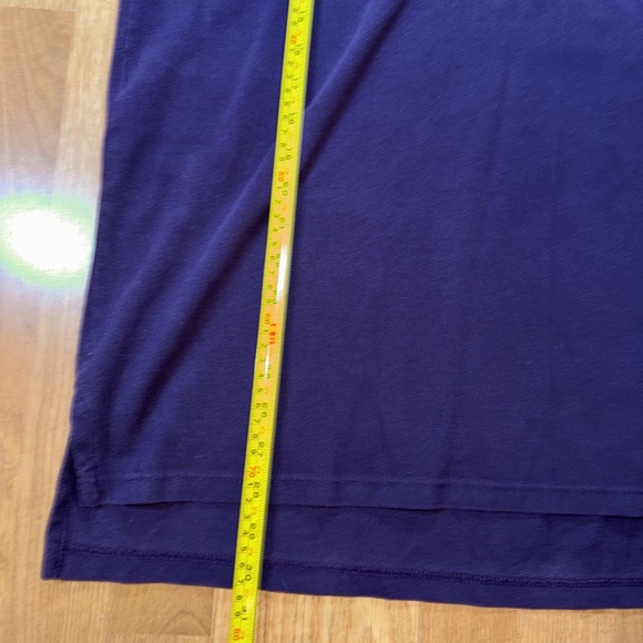 Lands End Men's Polo Sz 2X Chevrolet Chevy Logo Long Sleeve Cotton Purple VTG - Picture 5 of 8